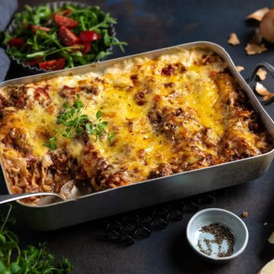 Lasagne m/loff og salat