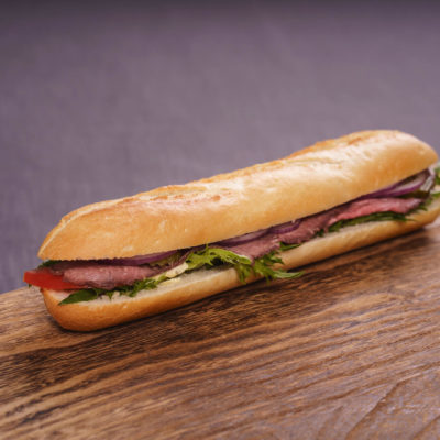 Baguette med roastbiff